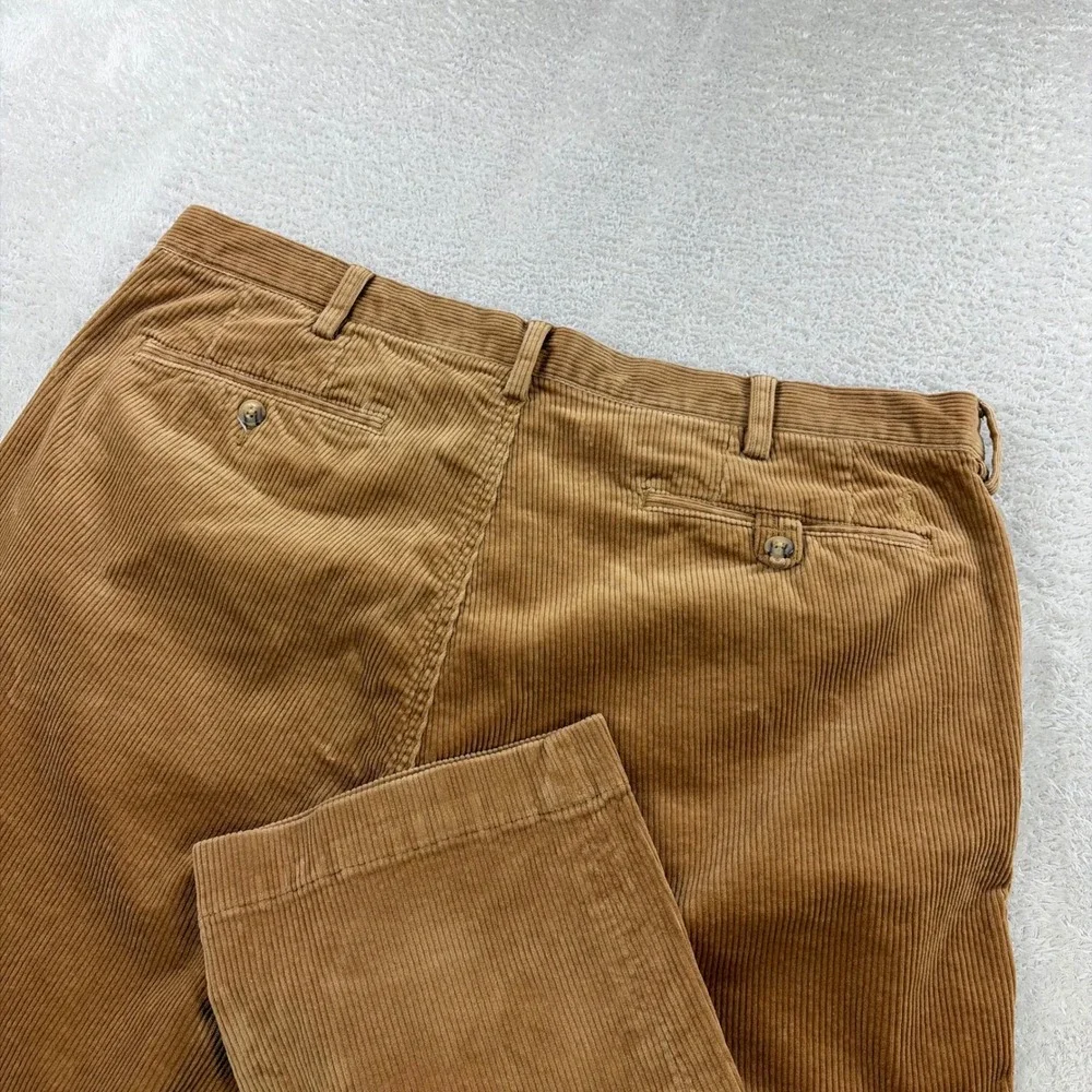 Polo Ralph Lauren Corduroy Pants Men 38x31 Tan Bedford Straight Fit Chino Preppy
